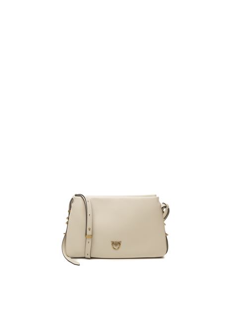 white/gold triplet mini shoulder bag PINKO | 105883-A0QOTRIPLET MINI-Z14Q